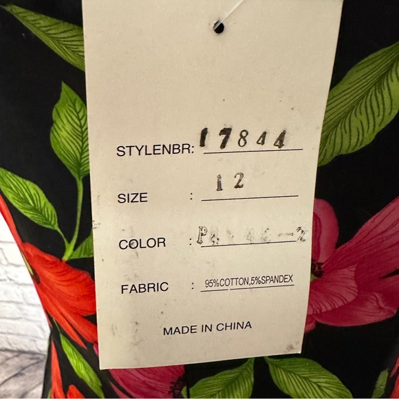 Spenser Jeremy Floral Retro Swing Dress 👗 Size 12 NWT Brand New - Picture 3 of 7